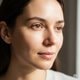 SkinPal user with clear skin after using AI skin analysis app for daily tracking