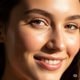 SkinPal user with clear skin after using AI skin analysis app for daily tracking