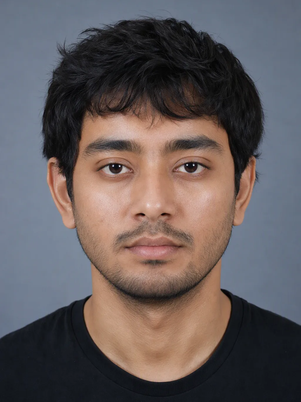 Overall glow-up — clearer skin, groomed beard, rested eyes — illustrative